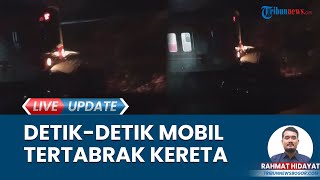 Detik-detik Mobil Avanza Nyangkut hingga Tertabrak Kereta di Citeureup Bogor, Ustaz & Santri Selamat