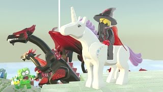 LEGO Worlds (PS4) - Baby Fire Dragon & Unicorn Unlocked