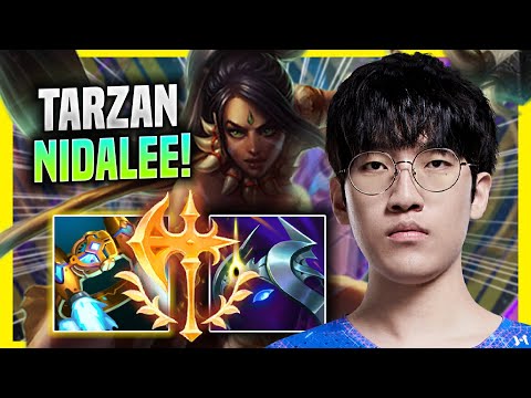 TARZAN DOMINATING WITH NIDALEE IN KR SOLOQ! - LNG Tarzan Plays Nidalee JUNGLE vs Graves!