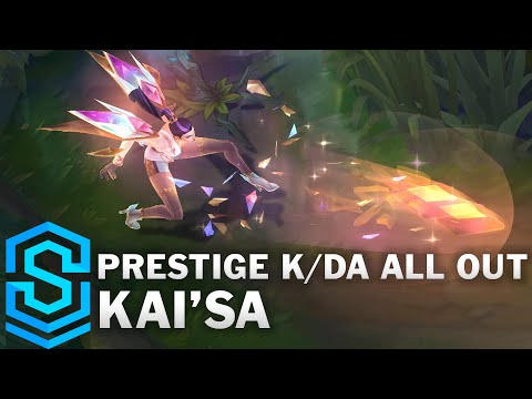 Prestige K/DA ALL OUT Kai'Sa Skin Spotlight - Pre-Release - League of Legends