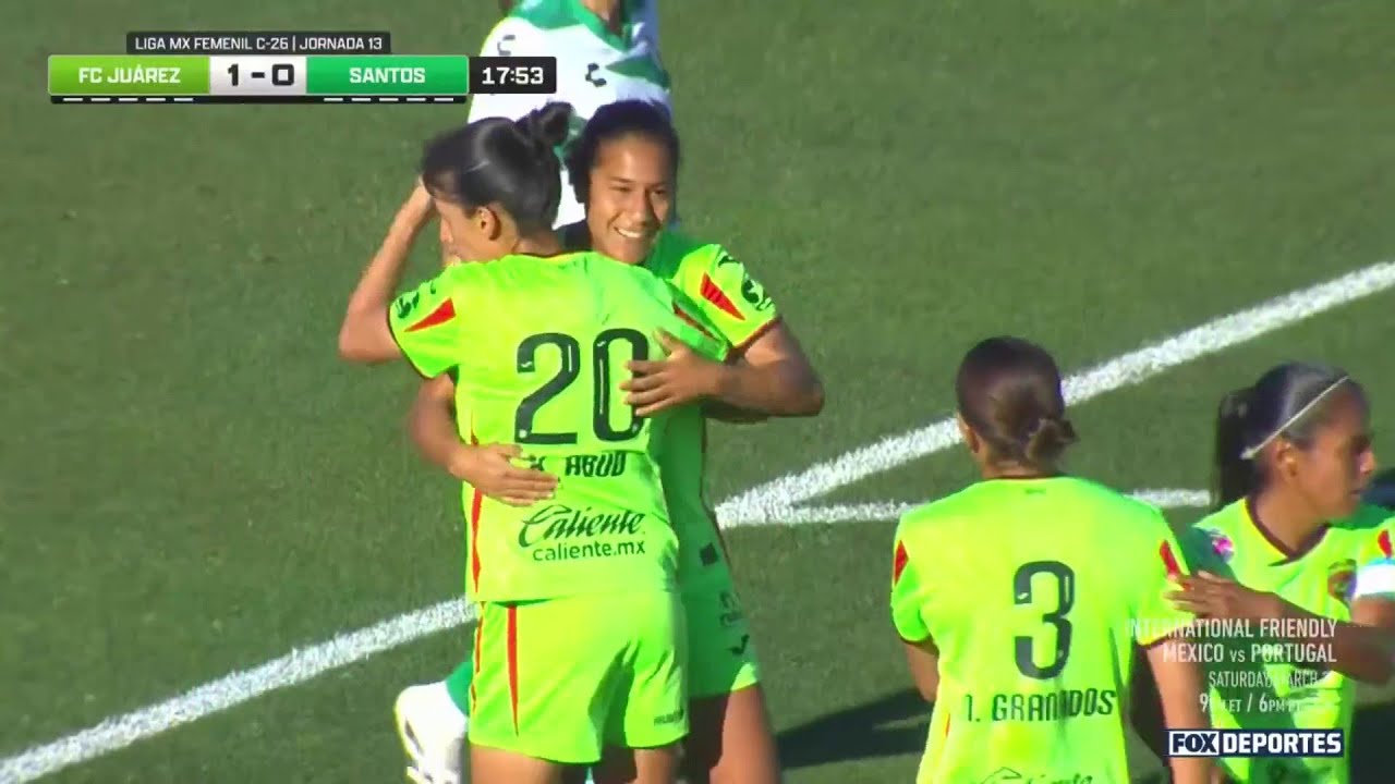 🤩 GOL Aisha Solórzano | FC Juárez 1-0 Santos | Fecha 13, Clausura 2026 | Liga MX Femenil