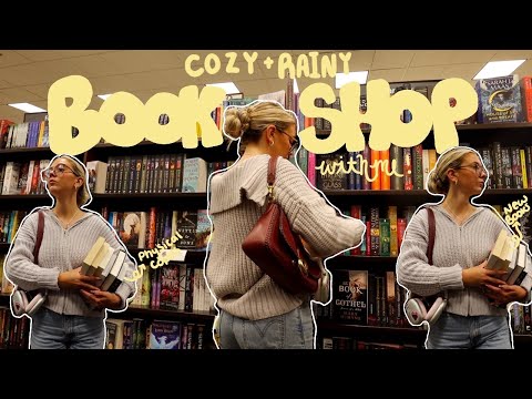 Cozy Fall Book Shop With Me 🎃🍂🌧 + Haul 🧡
