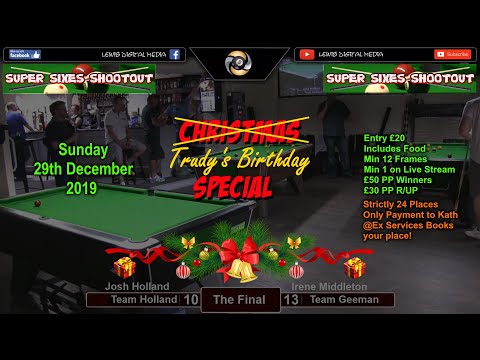 Blackball Rules Pool - Super Sixes Shootout