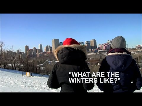 What are the winters like in Edmonton, Alberta, Canada?