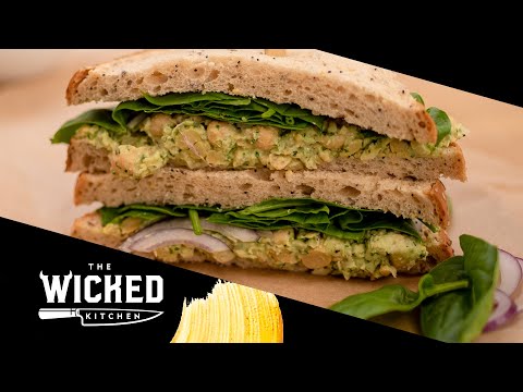Mashed Chickpea Pesto Sandwich That Tastes Like Old-School Chicken Salad โ Ready in 10 Minutes