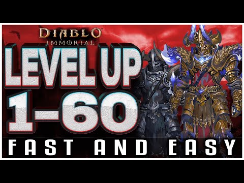 Diablo Immortal HOW TO LEVEL UP FAST 1 to 60 - Rank UP XP and Level Up Battle Pass Ultimate Guide