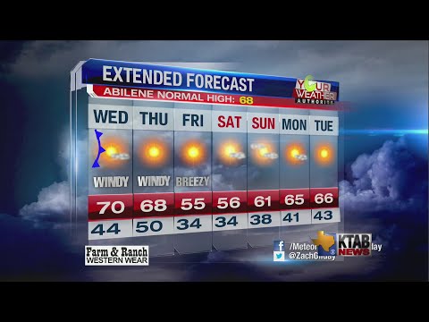 FULL KTAB NOON Forecast: Wednesday March 13th, 2019