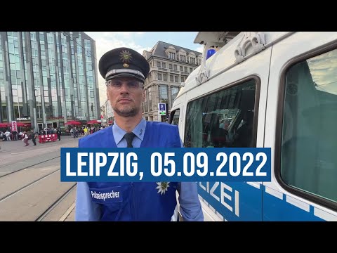 05.09.2022 #Leipzig Polizei schützt Die Linke-/Freie Sachsen-#Montagsdemos #Augustusplatz #Querfront