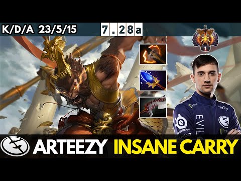 EG.Arteezy - Monkey King Insane Carry | Top 1 MMR | Dota 2 | 7.28a |