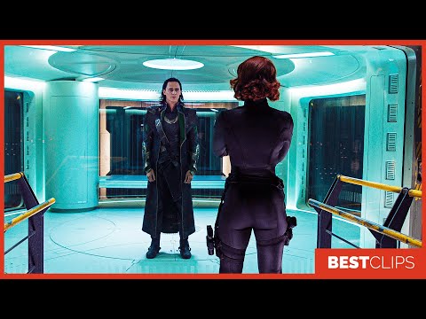 Black Widow Tricks Loki Scene | The Avengers (2012) Movie CLIP 4K
