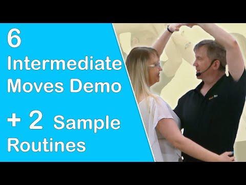 Ideas for Intermediate Modern Jive!  6 Moves Demonstration and 2 Sample Routines