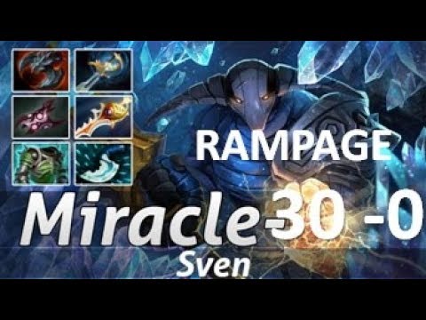 MIRACLE (Team Liquid) juega con SVEN y hace RAMPAGE! | JUEGO PERFECTO 30 - 0