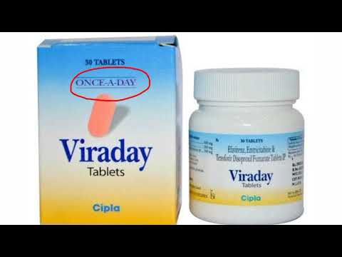 Viraday Tablet (Emtricitabine + Tenofovir disoproxil fumarate + Efavirenz)