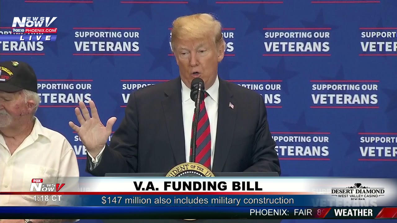 FULL: President Trump Signs Funding Healthcare Bill For Veterans