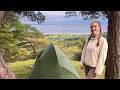 Solo Girl Rain Camping Cosy Campfire Cookout