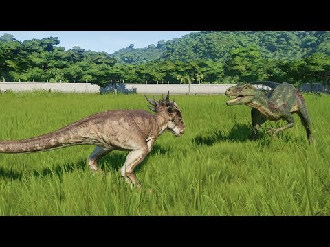 Stygimoloch(Modified) VS Herrerasaurus, Velociraptor, Deinonychus & More - Jurassic World Evolution