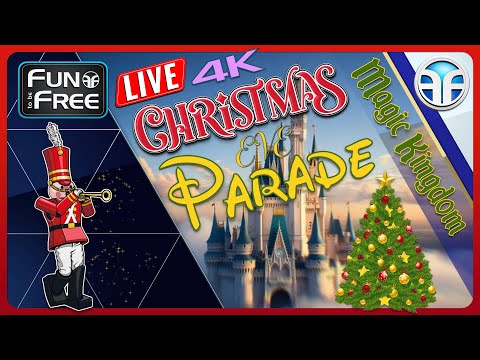🔴 Disney Christmas Parade 2025 LIVE from Magic Kingdom in 4K