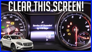 Clear Maintenance Screen Mercedes Benz