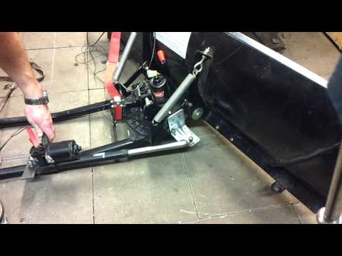 Linear actuator, mounting position warn plow blade