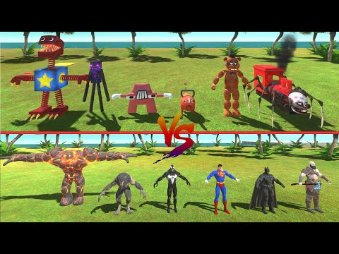 TEAM X-MEN VS TEAM BOXY BOO SKY - Animal Revolt Battle Simulator