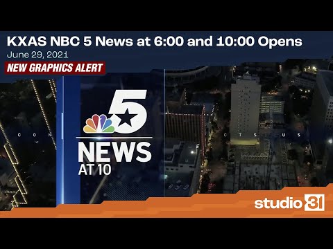 KXAS NBC 5 News at 6:00 and 10:00 Opens, 6/29/2021 (New Graphics)