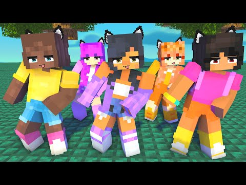 SIMPLE DIMPLE APHMAU FRIENDS AMANDA, DORA AND WOOLY - MINECRAFT ANIMATION #shorts