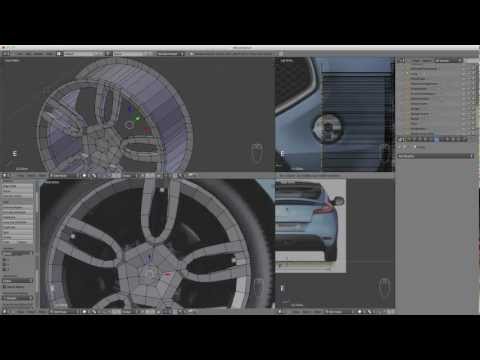 Blender Tutorial: Modelling Teil 36 - Vier schicke Alufelgen