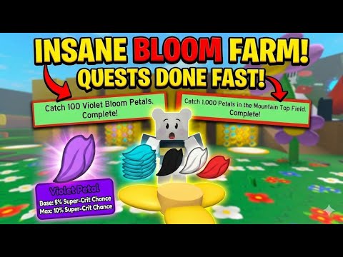 How to Get Violet Petals & Finish Quests INSTANTLY! (Beesmas Bee Swarm Simulator)