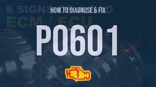 Fault code P0601: Checksum error in internal control module memory