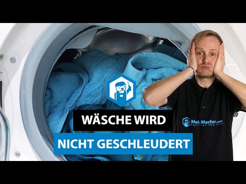 Die Waschmaschine schleudert nicht - Mögliche Ursachen & Tipps zur Fehlerbehebung | MeinMacher