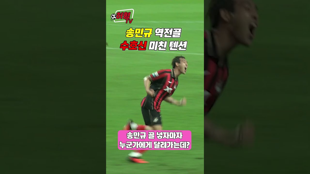 송민규 역전골에 미쳐버린 수호신 현장 반응  #k리그 #축구 #fc서울