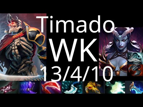 Timado Wraith King vs Ember Spirit, Naga Siren ,Viper - QCY vs TSM g1 DPC Tour 1 dota2