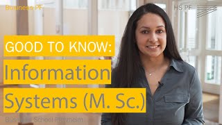 Master in Information Systems – Good to know 💡– Business PF 🎓