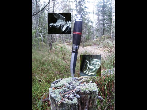 DIY, A traditional Finnish Puukko Knife, special end cap!