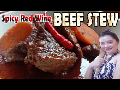 Spicy Red Wine Beef Stew Recipe and How to Cook Step...