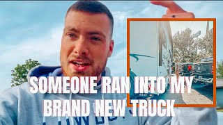 An RV Ran Into My Brand New Truck!! Hottub FINALLY came in!! | Storytime + Vlog!