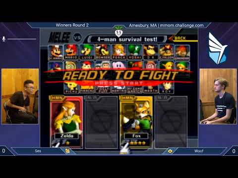 MMOM166 SSBM - Ses (Fox) vs. Woof (Sheik) - Melee WR2