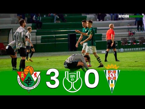 CP CACEREÑO 3-0 CÓRDOBA CF | RESUMEN Y GOLES DE LA COPA DEL REY PRIMERA ELIMINATORIA.
