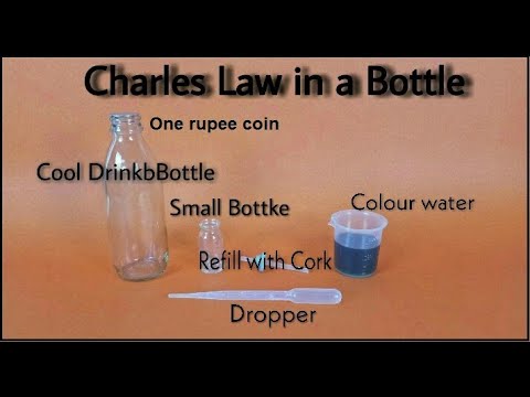 CHARLE'S LAW IN A BOTTLE