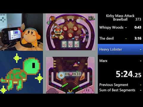 Kirby Mass Attack: Brawlball Speedrun in 9:17