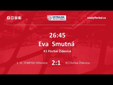 Sestřih zápasu : 1. SC TEMPISH VÍTKOVICE : K1 FLORBAL ŽIDENICE 8:1