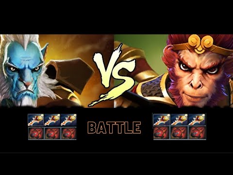 Phantom lancer vs Monkey King|1×1 battle| (same items)! Who will win? Dota 2