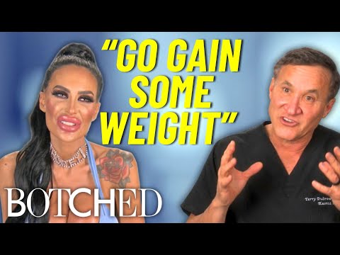 REJECTED By Botched: Plastic Surgery Addict MUST Gain Weight Before Bigger Implants | Botched | E!
