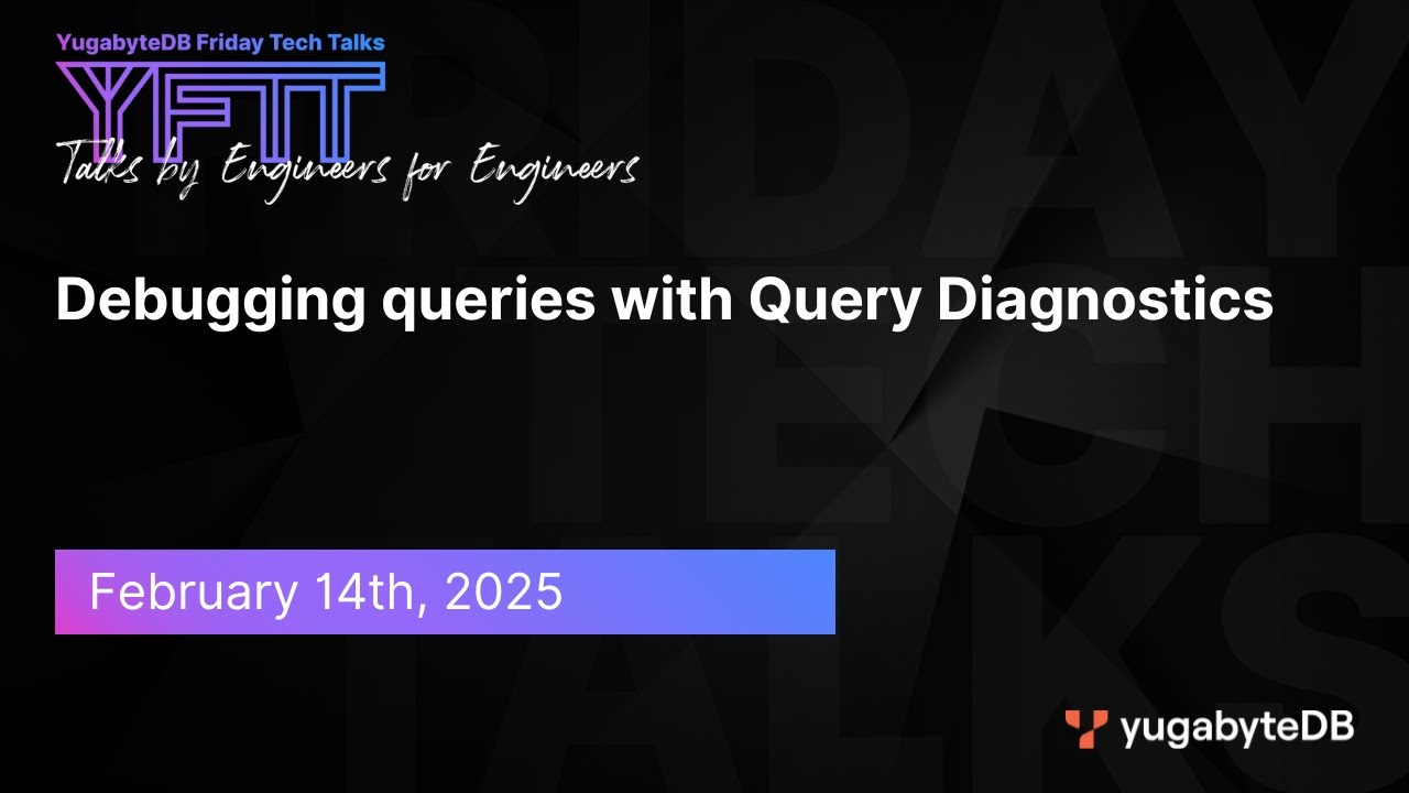 Episode 139: Debugging queries with Query Diagnostics