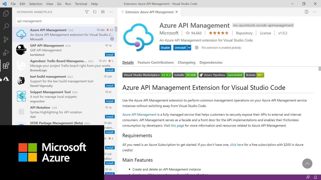 How to use Azure API Management from VS Code | Azure Tips and Tricks
