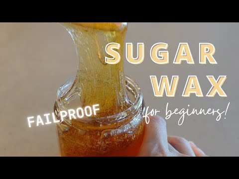 FAILPROOF EASY Sugar Wax Recipe for BEGINNERS #hairremoval #sugarwax #beautyhack #DIY #sugaring