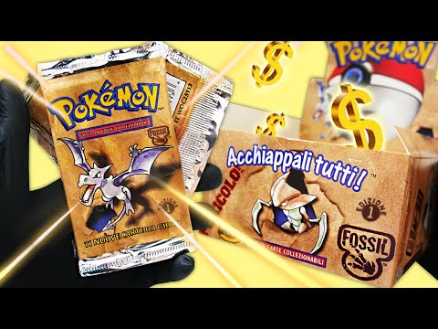 HO APERTO 36 BUSTINE POKEMON FOSSIL PRIMA EDIZIONE DA 18.000€! [Evento Box Break Fossil]