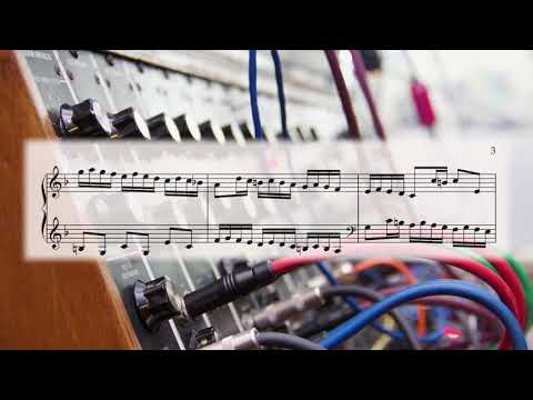 Bach Invention No. 8 on Moog Synthesizer