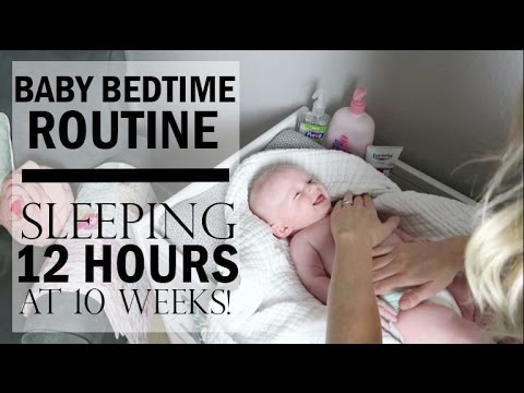 BEDTIME ROUTINE FOR BABY 2017/ SLEEPING THROUGH THE NIGHT / NIGHTTIME ROUTINE Video