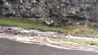 preview picture of video 'Cheddar Gorge floods and damaged road'